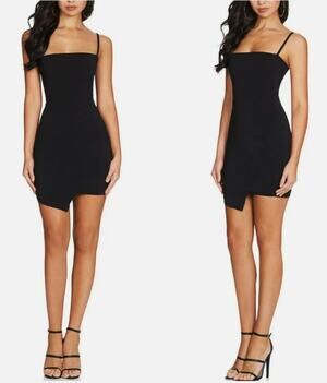 Nookie Billie Asymmetrical Mini Dress Black Size L